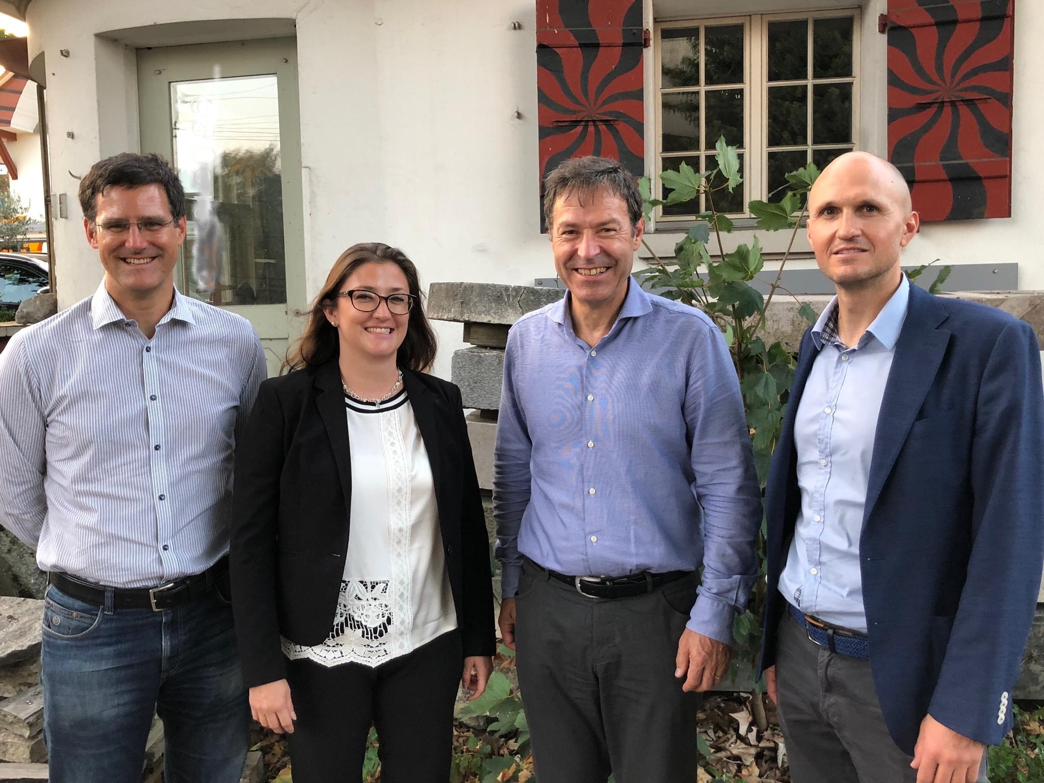 Peter Jost, Blanche Schlegel, David Grossmann und Markus Good bilden für die nächsten zwei Jahre das neue Präsidium der Vereinigung SSI.